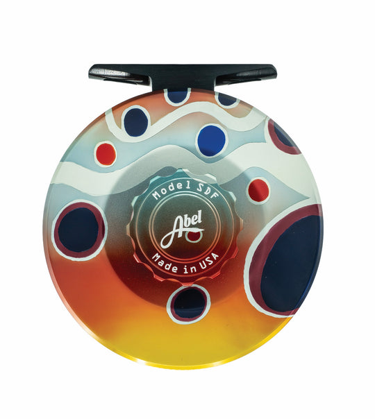 Abel SDF Fly Reel Solid - Abstract Brown - 5/6 WT with Ebony Handle