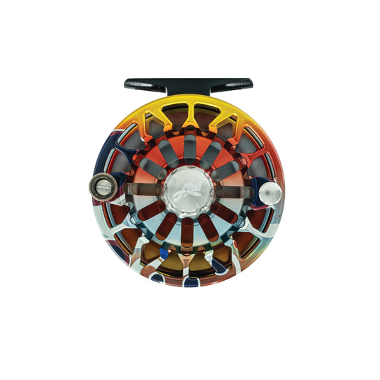 Abel SDF Fly Reel Solid - Abstract Brown - 5/6 WT with Ebony Handle