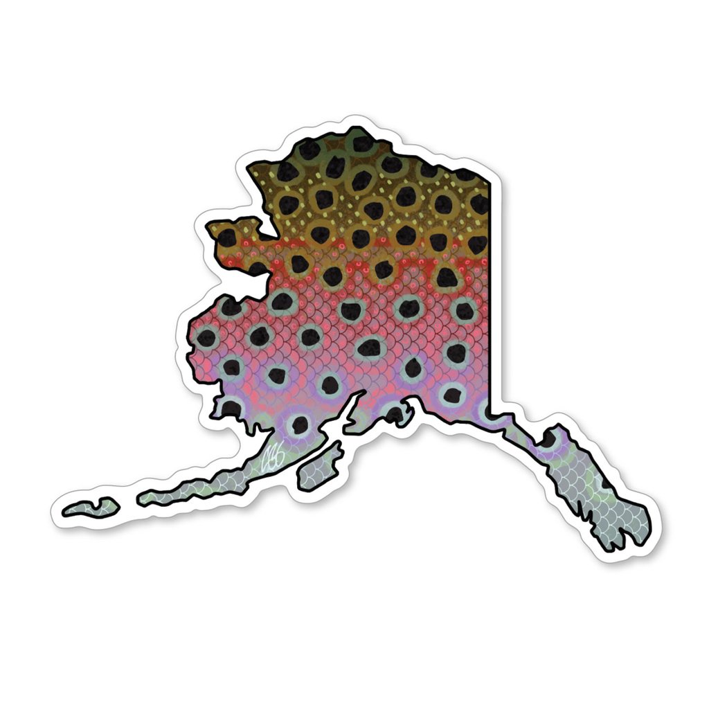 Casey Underwood Alaska Rainbow Decal Sticker