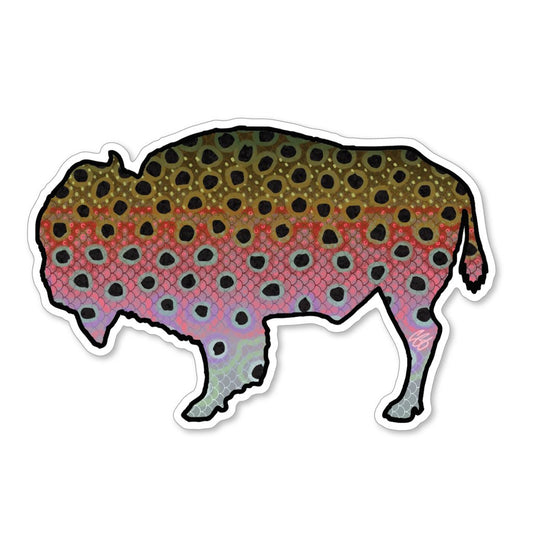 Casey Underwood Bison Rainbow Decal Sticker