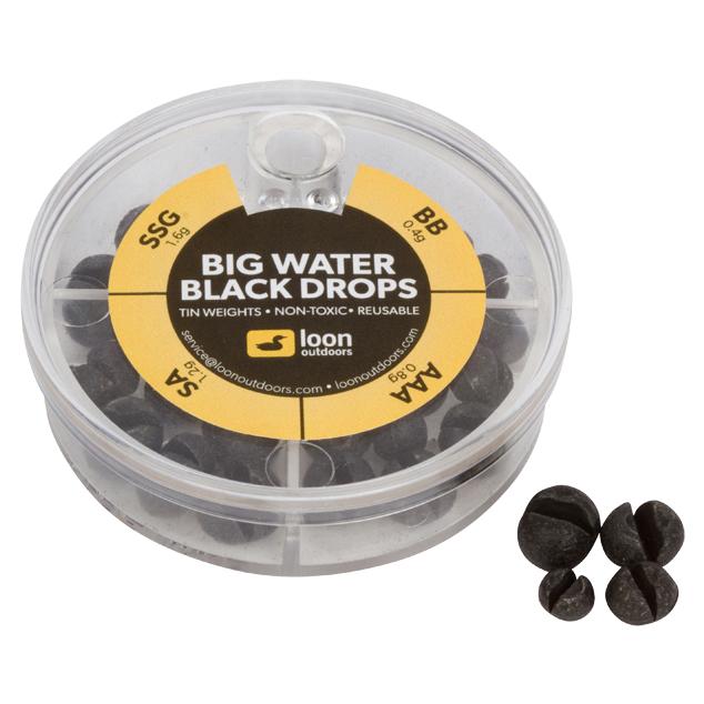 Loon Outdoors Black Drops Split Shot | 4 Division - Big Water