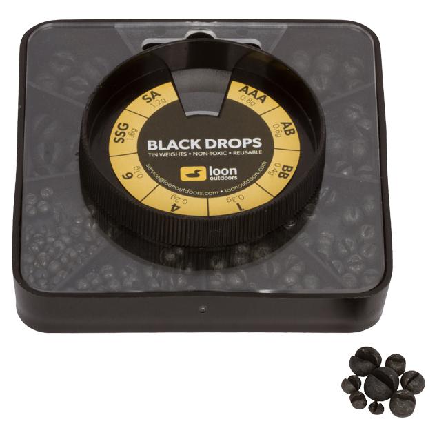 Plombs Fendus Loon Outdoors - Noir - Taille 8 Division - Pour Pêche à La Mouche - Neuf