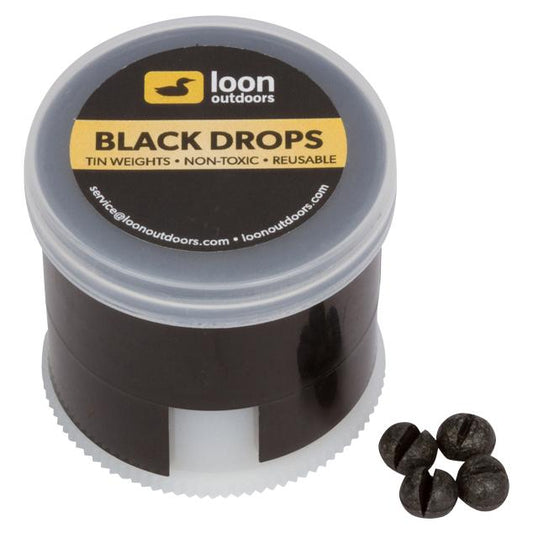 Loon Outdoors Black Drops Split Shot | Twist Pot