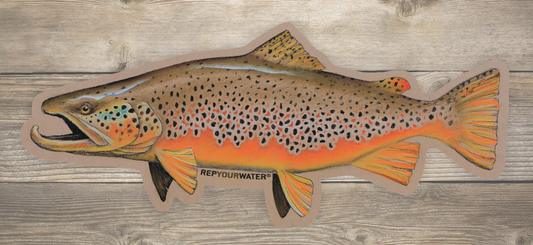 Rep Your Water - Big Dog Brown Artist's Reserve Sticker