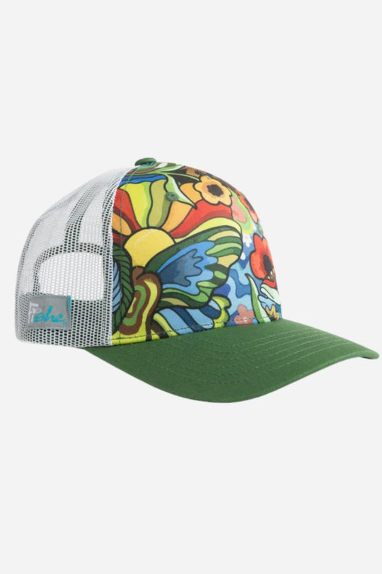 Boho Bass Abstract Trucker Hat
