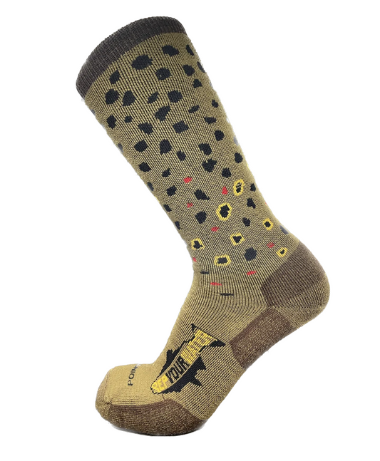 Rep Your Water Trout Socks | Brown Trout