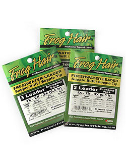 Frog Hair Tapered Stiff Butt Leaders (3/pk) - Fly Fishing