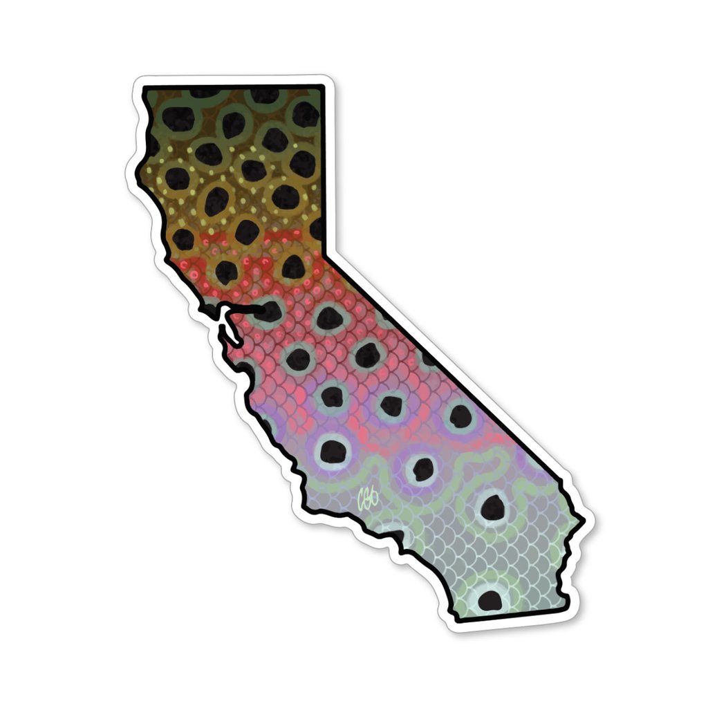 Casey Underwood California Rainbow Decal Sticker