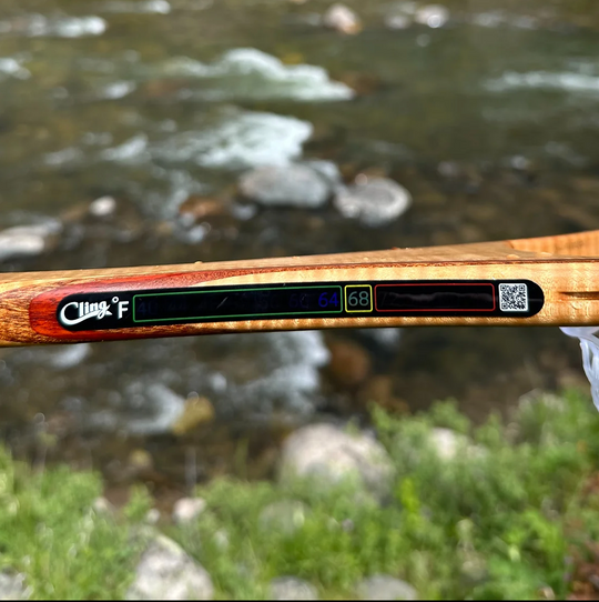 Cling Fishing Temperature Tape - Stick on thermometer