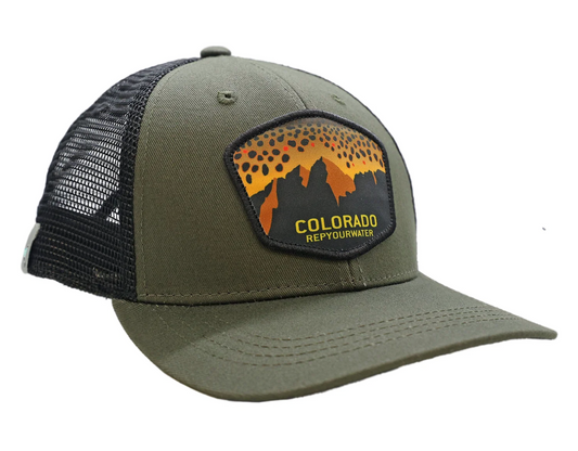 Rep Your Water - Colorado Mountain Brown Hat