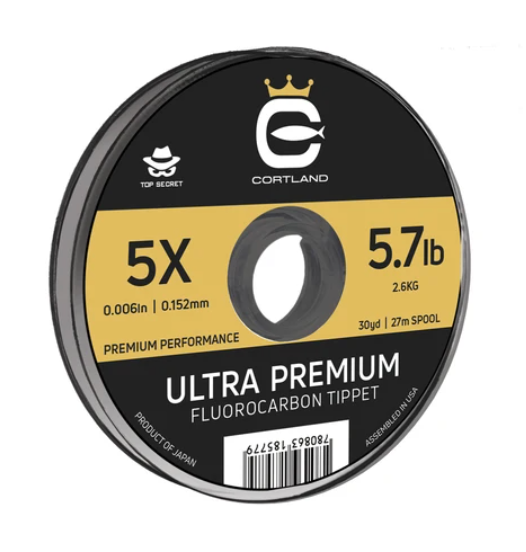 Cortland Ultra Premium Fluorocarbon Tippet 100yd - Top Secret