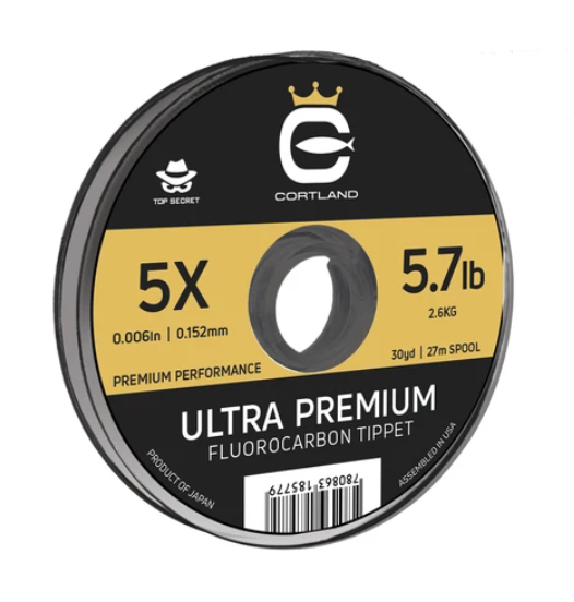 Cortland Ultra Premium Fluorocarbon Tippet 30yd - Top Secret