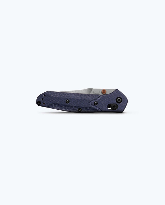 Benchmade 945-04 Mini Osborne denim micarta, closed side profile