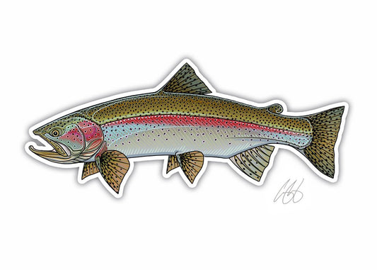 Casey Underwood Rainbow Trout Decal Sticker