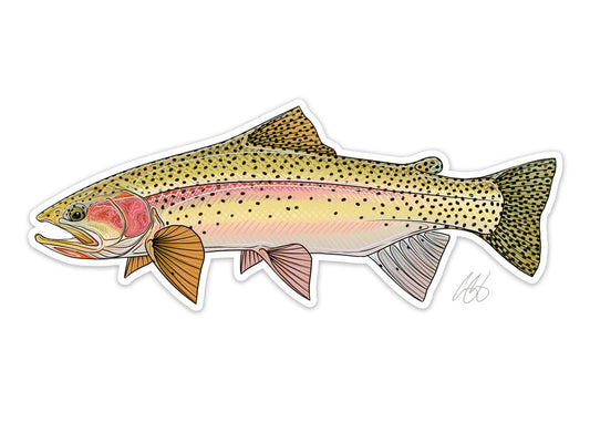 Casey Underwood Cutbow Trout Decal Sticker