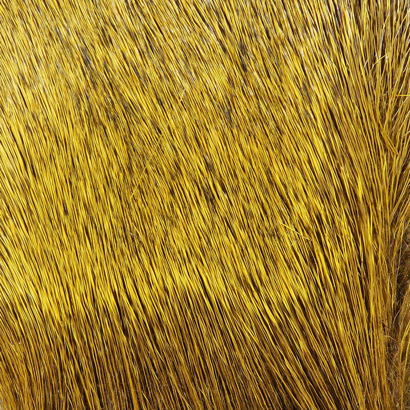 Hareline Premo Deer Hair Strip Golden Brown