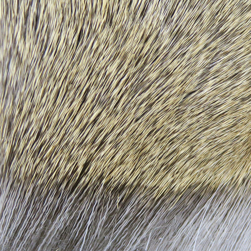 Hareline Premo Deer Hair Strip Natural Brown