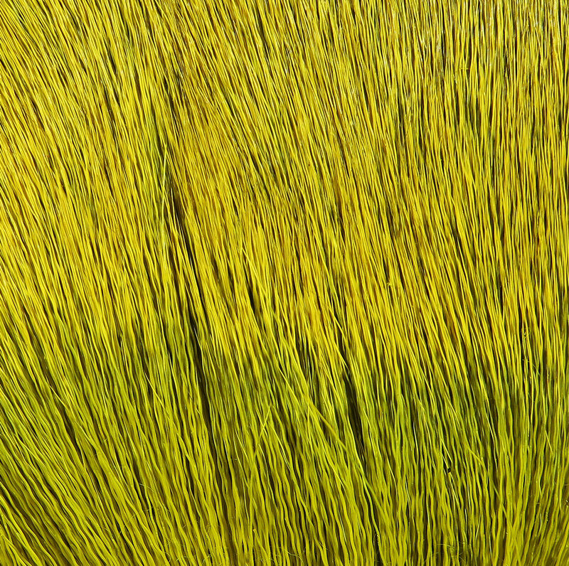 Hareline Premo Deer Hair Strip Yellow