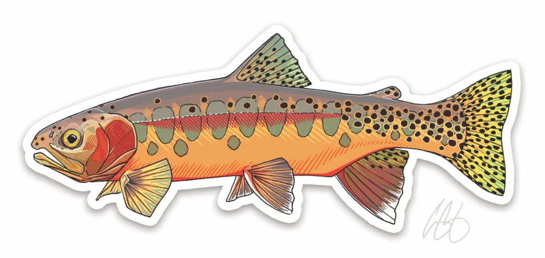 Casey Underwood Golden Trout Decal Sticker