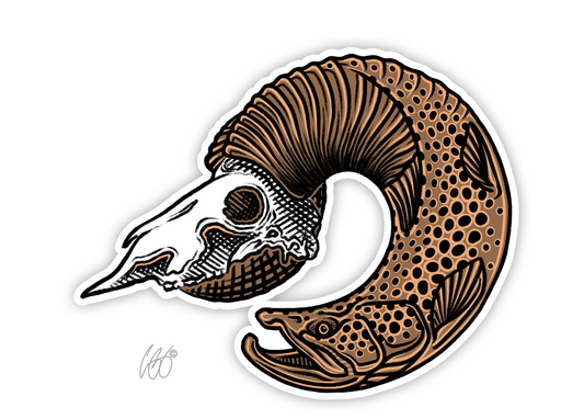 Casey Underwood Bighorn Brown Decal Sticker