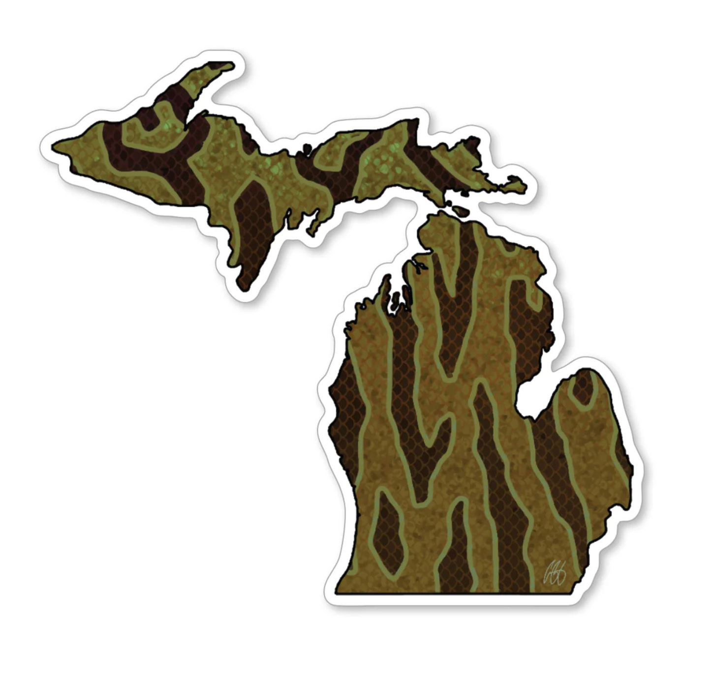 Casey Underwood Michigan Smallmouth Decal Sticker