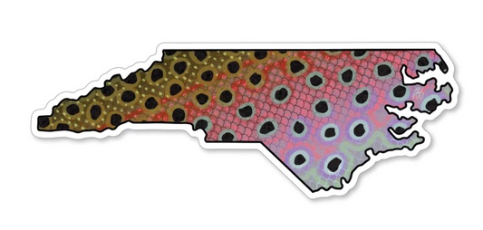 Casey Underwood North Carolina Rainbow Decal Sticker