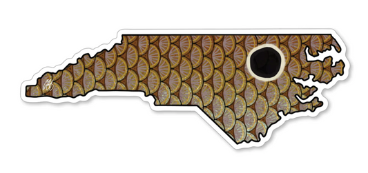 Casey Underwood North Carolina Redfish Decal Sticker