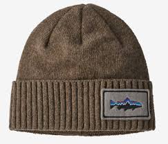 Brodeo Beanie Fitz Roy Trout Patch Ash Tan