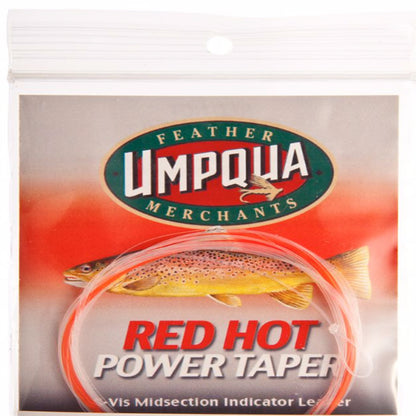 Umpqua Red Hot Power Taper Hi-Vis 10' Leader - Fly Fishing