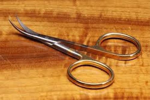 Dr. Slick All Purpose Scissors 4" Gold Loops Curved - Fly Tying