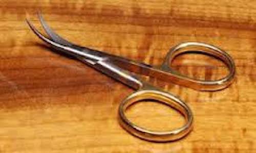 Dr.Slick Hair Scissors 4.5" Gold Loops Curved - Fly Fishing
