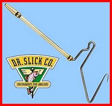 Dr Slick Whip Finisher 4" Rotary Satin w/ Half Hitch Tool Stainless Steel - Fly Tying