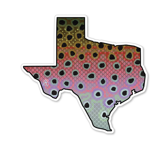 Casey Underwood Texas Rainbow Decal Sticker