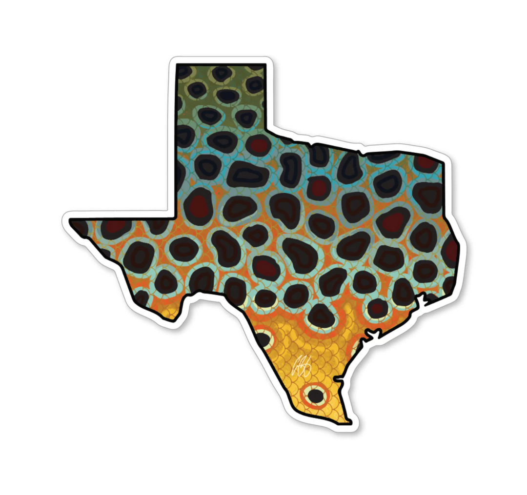 Casey Underwood Texas Brown Decal Sticker