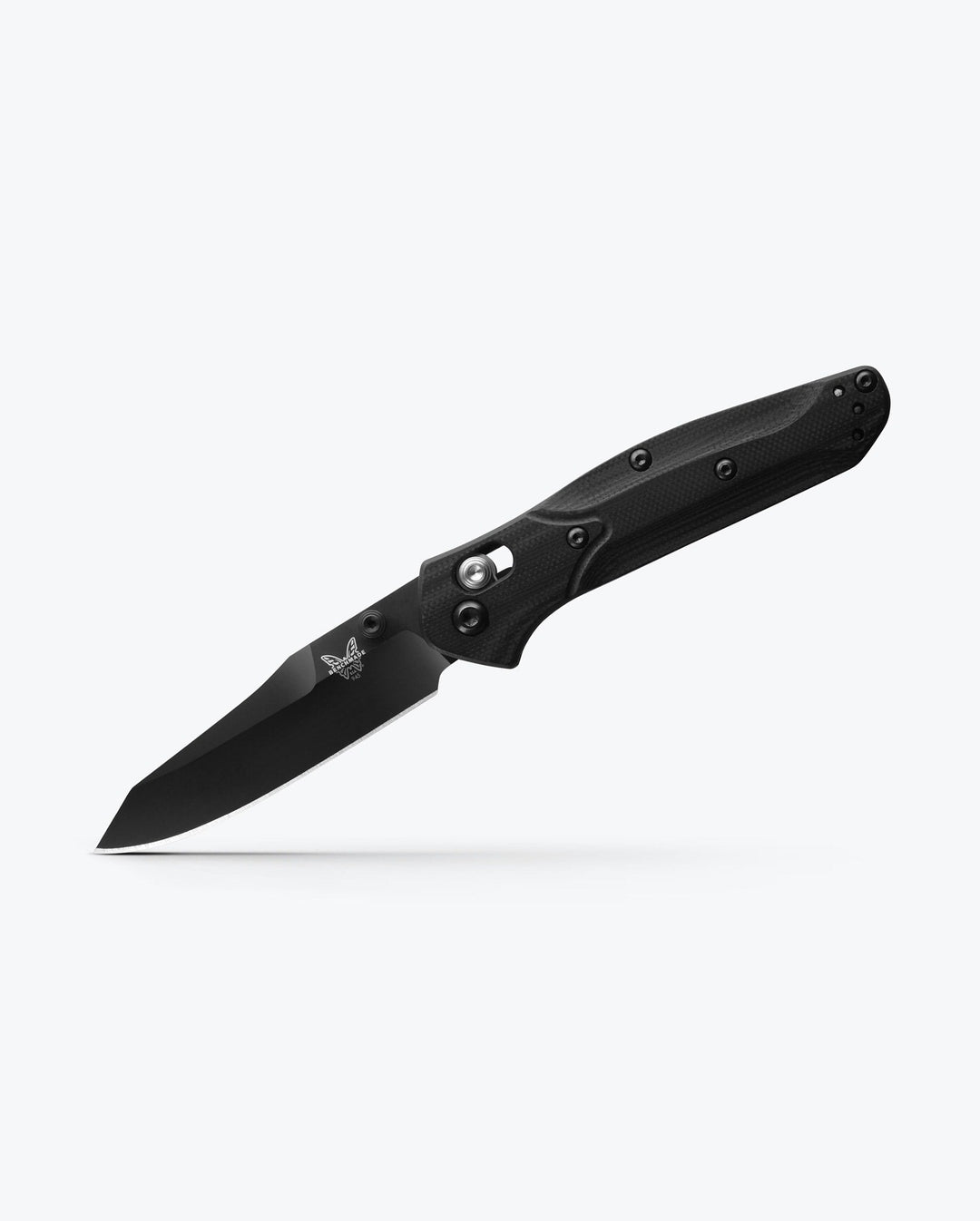 Benchmade 945BK-1 Mini Osborne black and blue G10, open