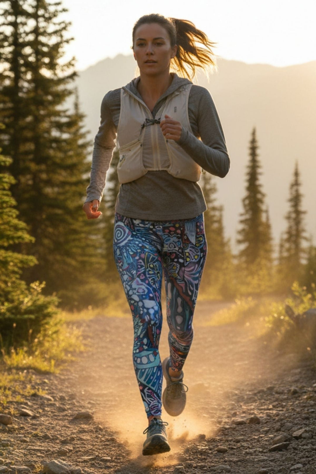 Enchanted Grayling High-Waisted Leggings
