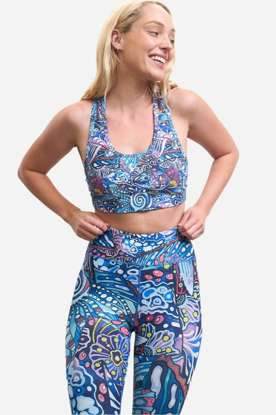 Enchanted Grayling High-Waisted Leggings
