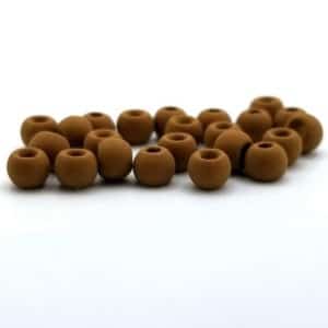 Firehole Stones Round Tungsten Beads 36 Piece Package - Almond Joy