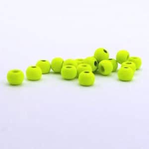 Firehole Stones Round Tungsten Beads 36 Piece Package - Chartreuse