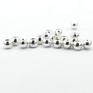Firehole Stones Round Tungsten Beads 36 Piece Package - Sterling Silver