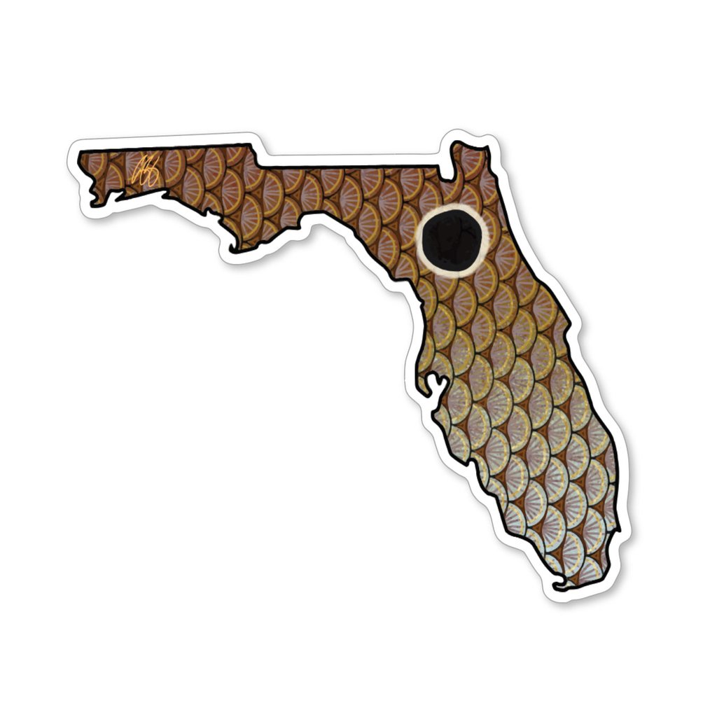 Casey Underwood Florida Redfish Decal Sticker