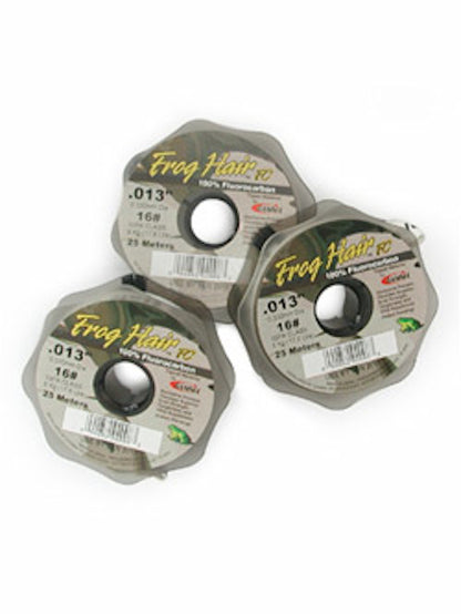Frog Hair Fluorocarbon Tippet Spool 25m Assorted Sizes - Fly Fishing
