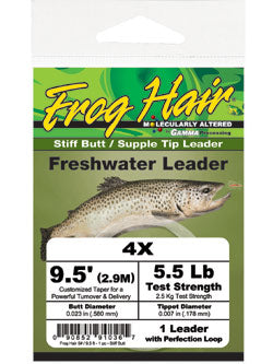 Frog Hair Tapered Stiff Butt Leaders (3/pk) - Fly Fishing