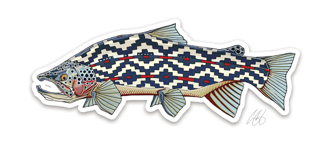 Casey Underwood Gaucho Trout Decal Sticker