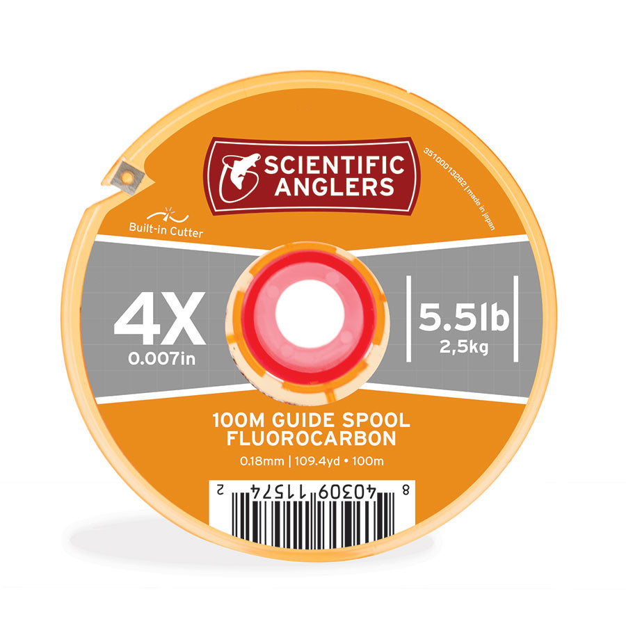 Scientific Anglers Fluorocarbon Tippet 100M Guide Spool