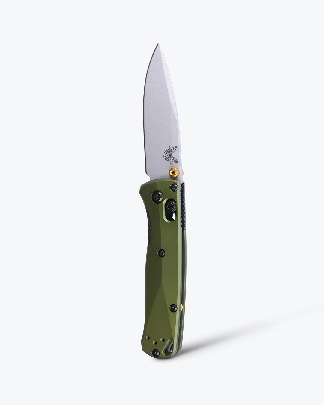 Benchmade 533SL-10 Mini Bugout Woodland Green, vertical open