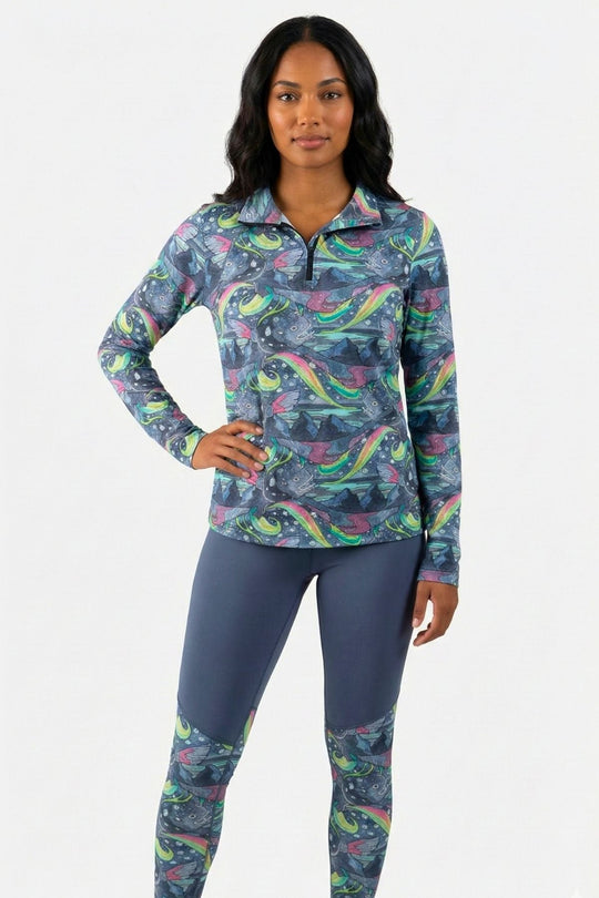 HaliBorealis Thermal 1/4 Zip Top