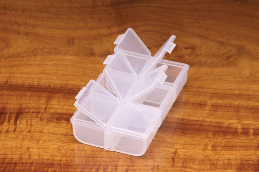 Hareline 6 Compartment Box - Fly Box or Hook Box - Fly Fishing