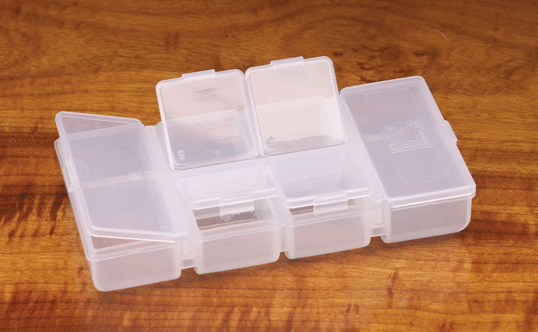 HARELINE FLIP CAP 4 SMALL 2 LONG COMPARTMENT BOX - Fly Fishing