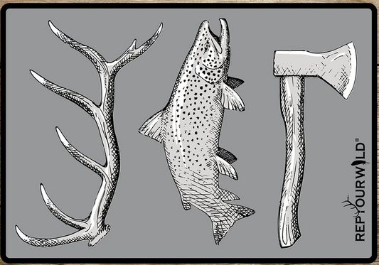 Rep Your Water - Hunt. Fish. Camp. Sticker